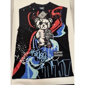 Super Massive Limited Edition Black Punk Bear Graphic T-Shirt